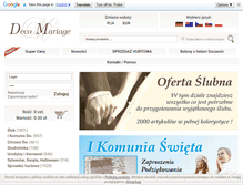 Tablet Screenshot of decomariage.pl